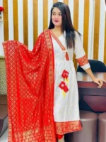 Premium Soft Linen Three-Piece Dresses For Women - Image 3